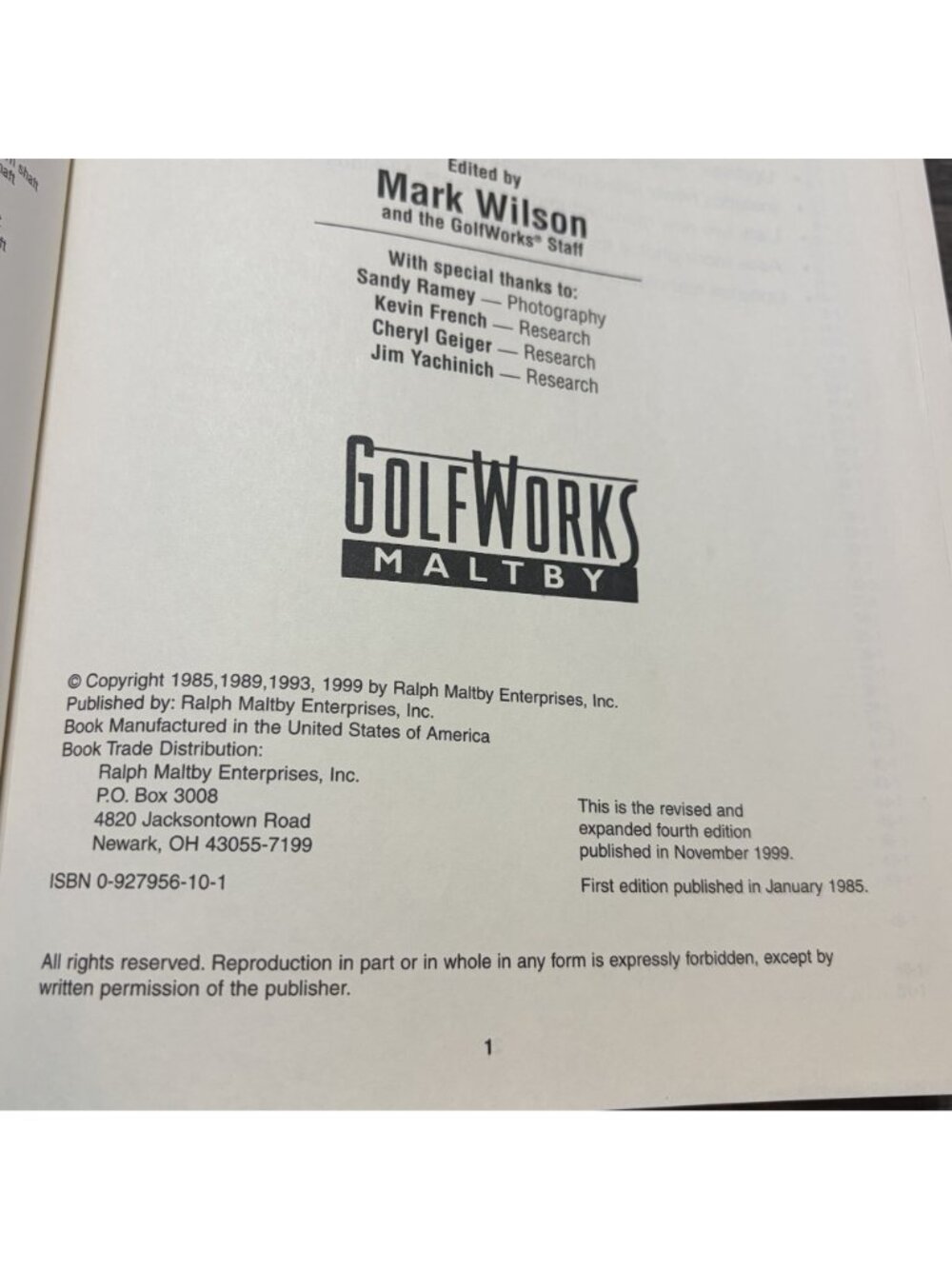 Golf Club Identification Price Guide IV 1950-1998 GolfWorks Maltby 4th Edition - Picture 4 of 7